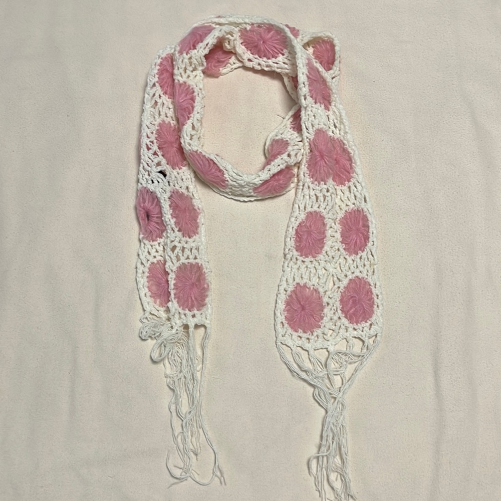 Arden B. pink and white scarf*